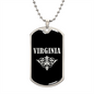 Virginia v02a - Luxury Dog Tag Necklace