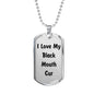 Love My Black Mouth Cur v4 - Luxury Dog Tag Necklace