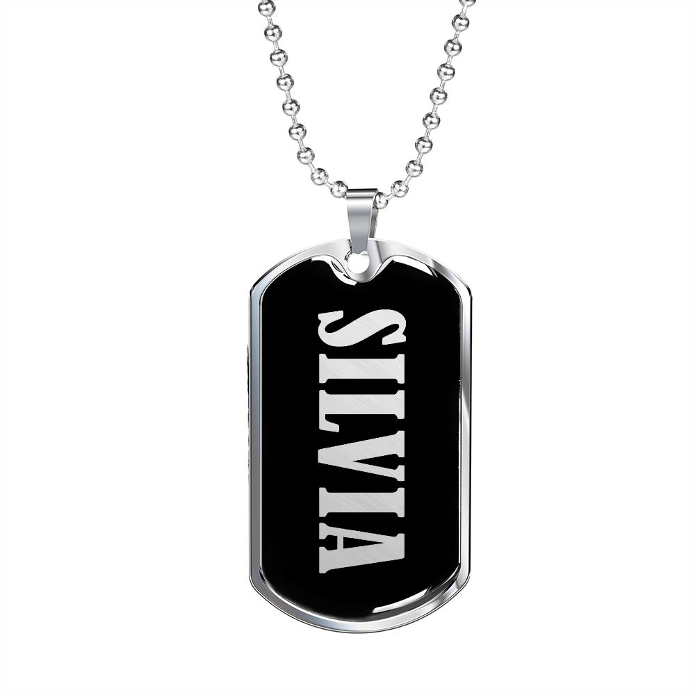 Silvia v02 - Luxury Dog Tag Necklace