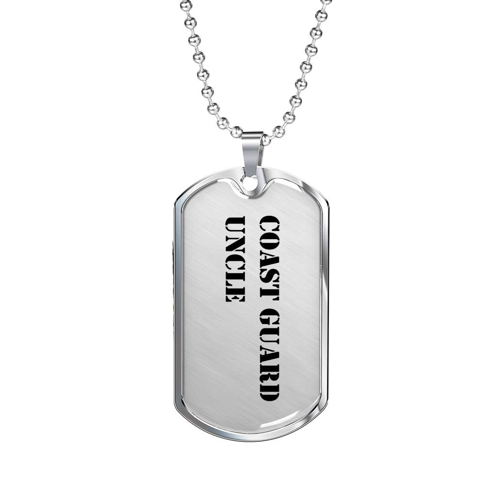 Coast Guard Uncle - Luxury Dog Tag Necklace