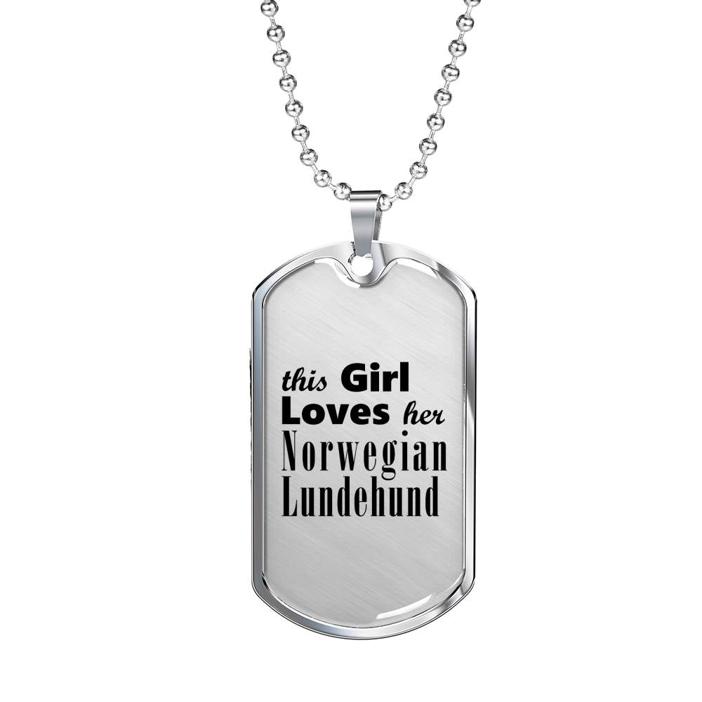 Norwegian Lundehund - Luxury Dog Tag Necklace