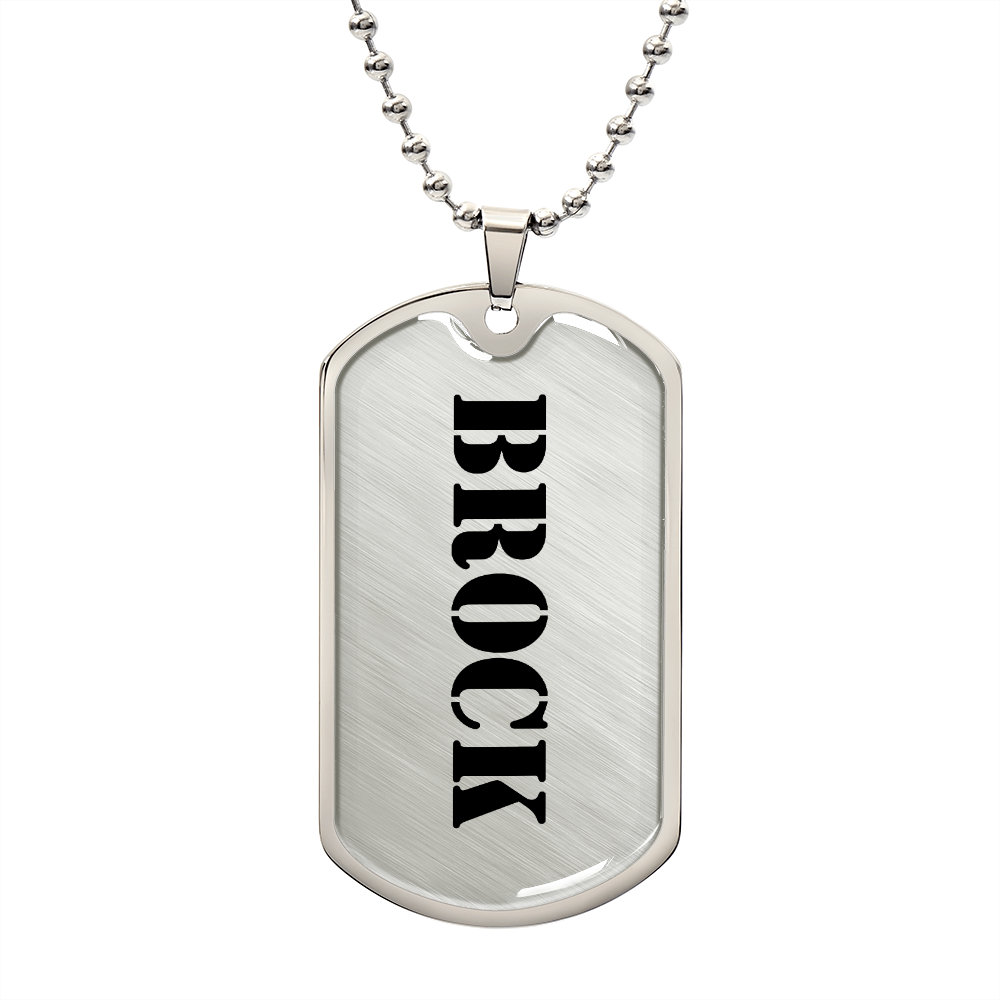 Brock - Luxury Dog Tag Necklace