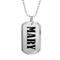 Mary v01 - Luxury Dog Tag Necklace