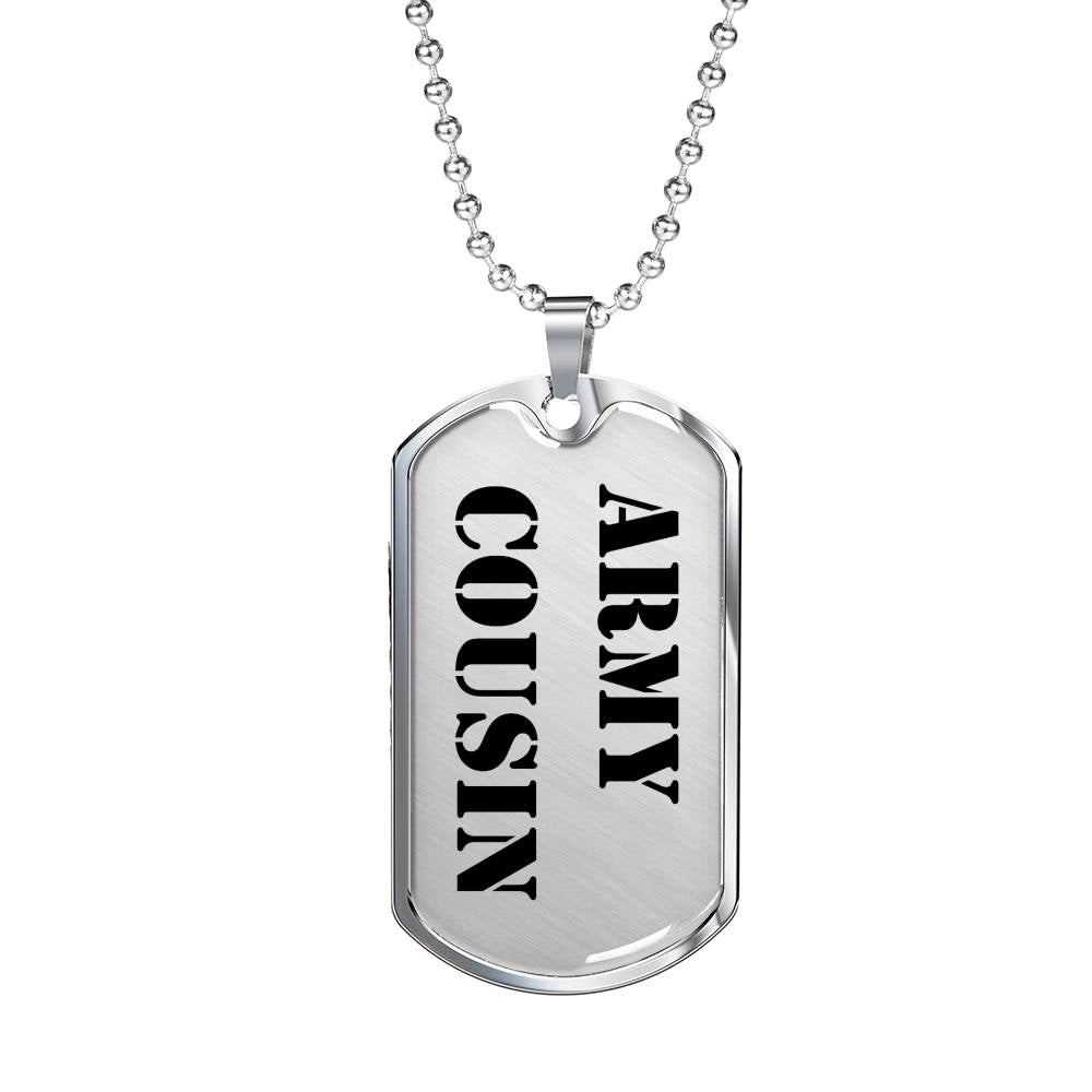Army Cousin - Luxury Dog Tag Necklace