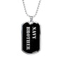 Navy Brother v2 - Luxury Dog Tag Necklace