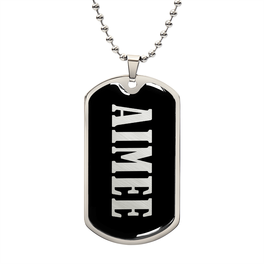 Aimee v02 - Luxury Dog Tag Necklace