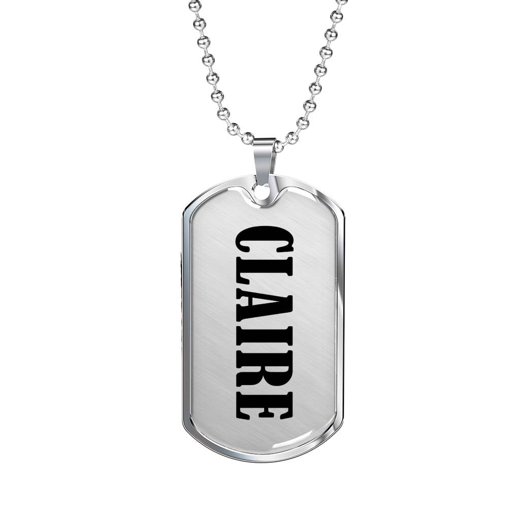 Claire v01 - Luxury Dog Tag Necklace