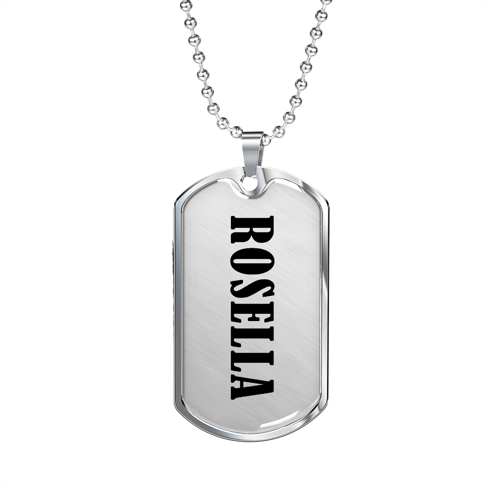 Rosella v01 - Luxury Dog Tag Necklace