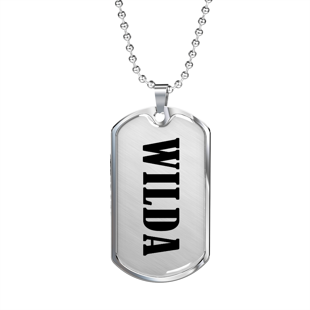 Wilda v01 - Luxury Dog Tag Necklace