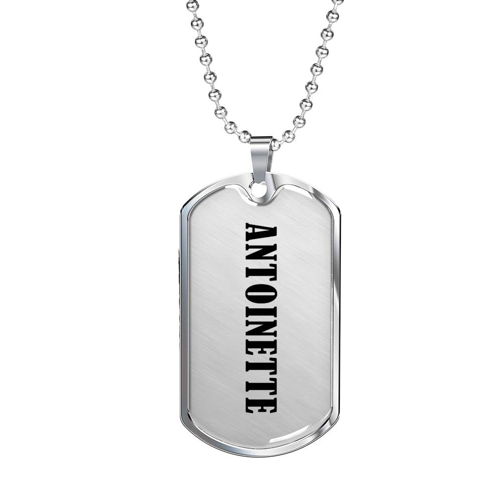 Antoinette v01 - Luxury Dog Tag Necklace