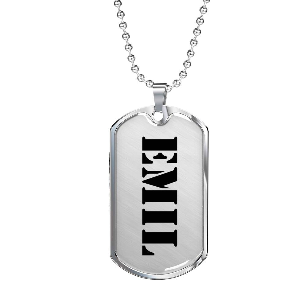 Emil - Luxury Dog Tag Necklace