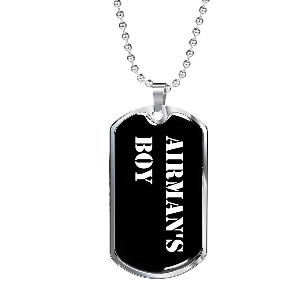 Airman's Boy v3 - Luxury Dog Tag Necklace