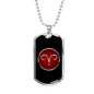 Zodiac Sign Aries v2 - Luxury Dog Tag Necklace