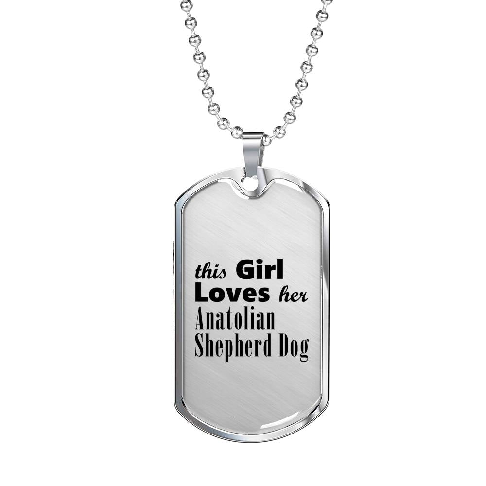Anatolian Shepherd Dog - Luxury Dog Tag Necklace