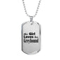 Greyhound - Luxury Dog Tag Necklace