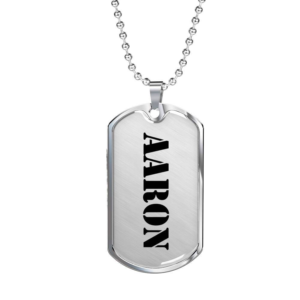 Aaron - Luxury Dog Tag Necklace