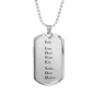 I Love You v2 - Luxury Dog Tag Necklace