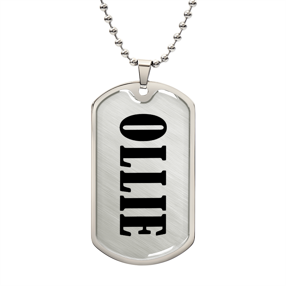 Ollie v01 - Luxury Dog Tag Necklace