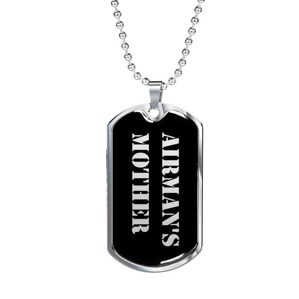 Airman's Mother v2 - Luxury Dog Tag Necklace