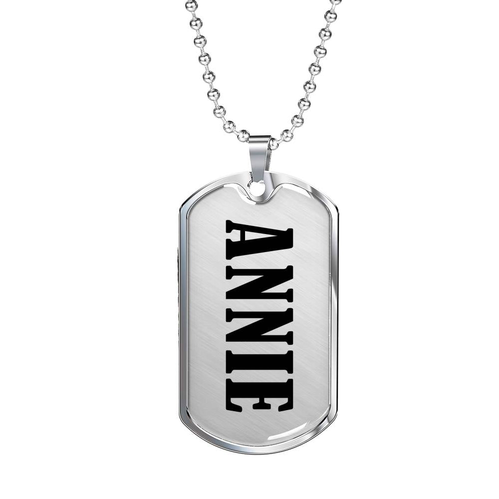 Annie v01 - Luxury Dog Tag Necklace