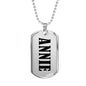 Annie v01 - Luxury Dog Tag Necklace