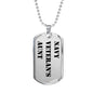 Navy Veteran's Aunt - Luxury Dog Tag Necklace