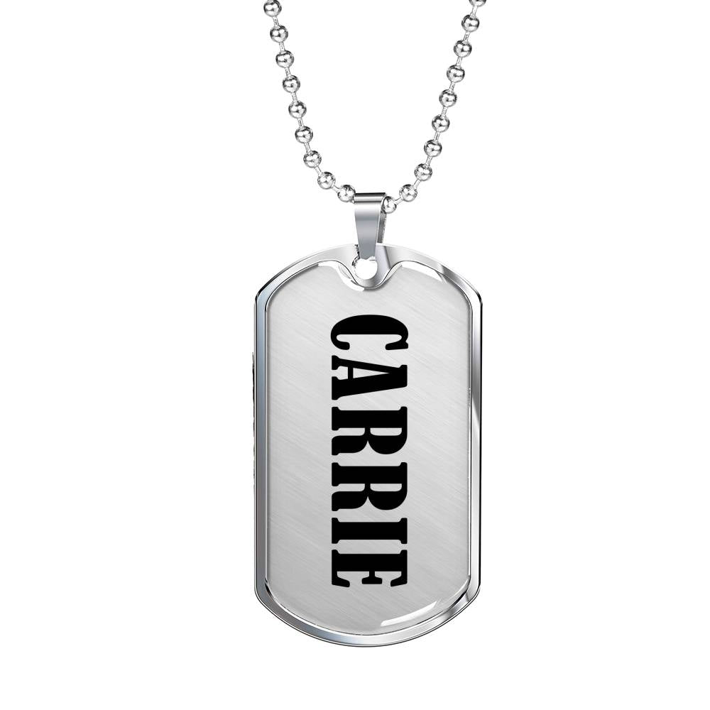 Carrie v01 - Luxury Dog Tag Necklace
