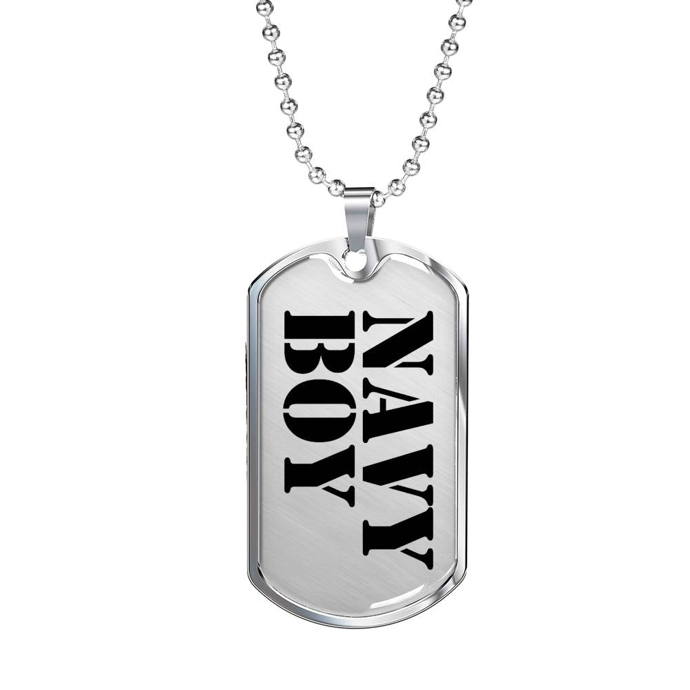 Navy Boy - Luxury Dog Tag Necklace
