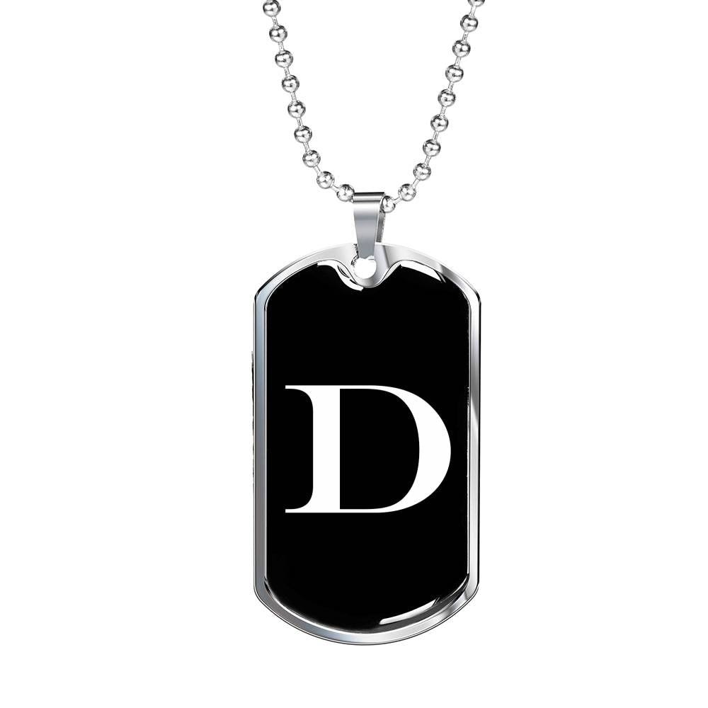 Initial D v3a - Luxury Dog Tag Necklace
