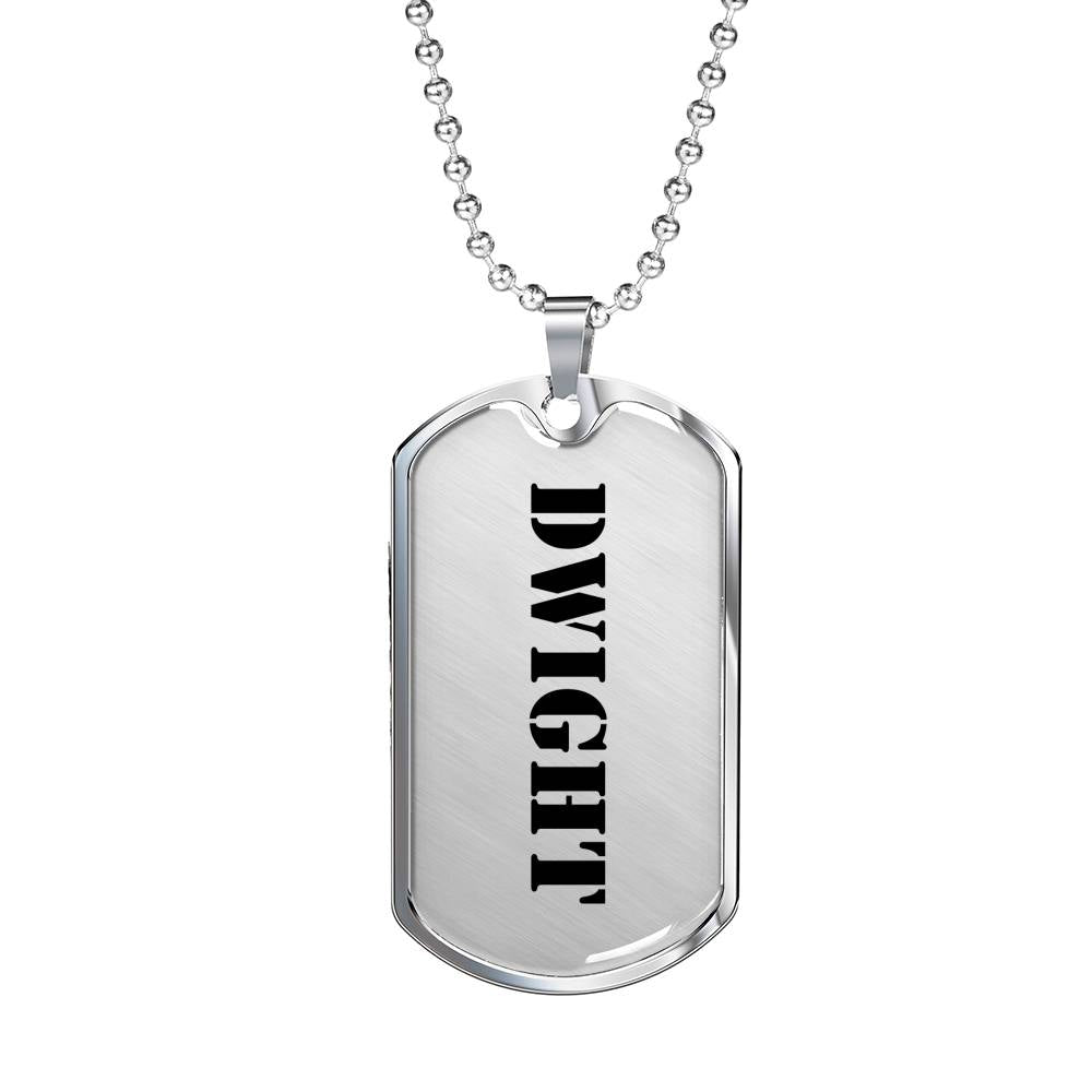 Dwight - Luxury Dog Tag Necklace