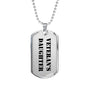 Veteran's Daughter - Luxury Dog Tag Necklace