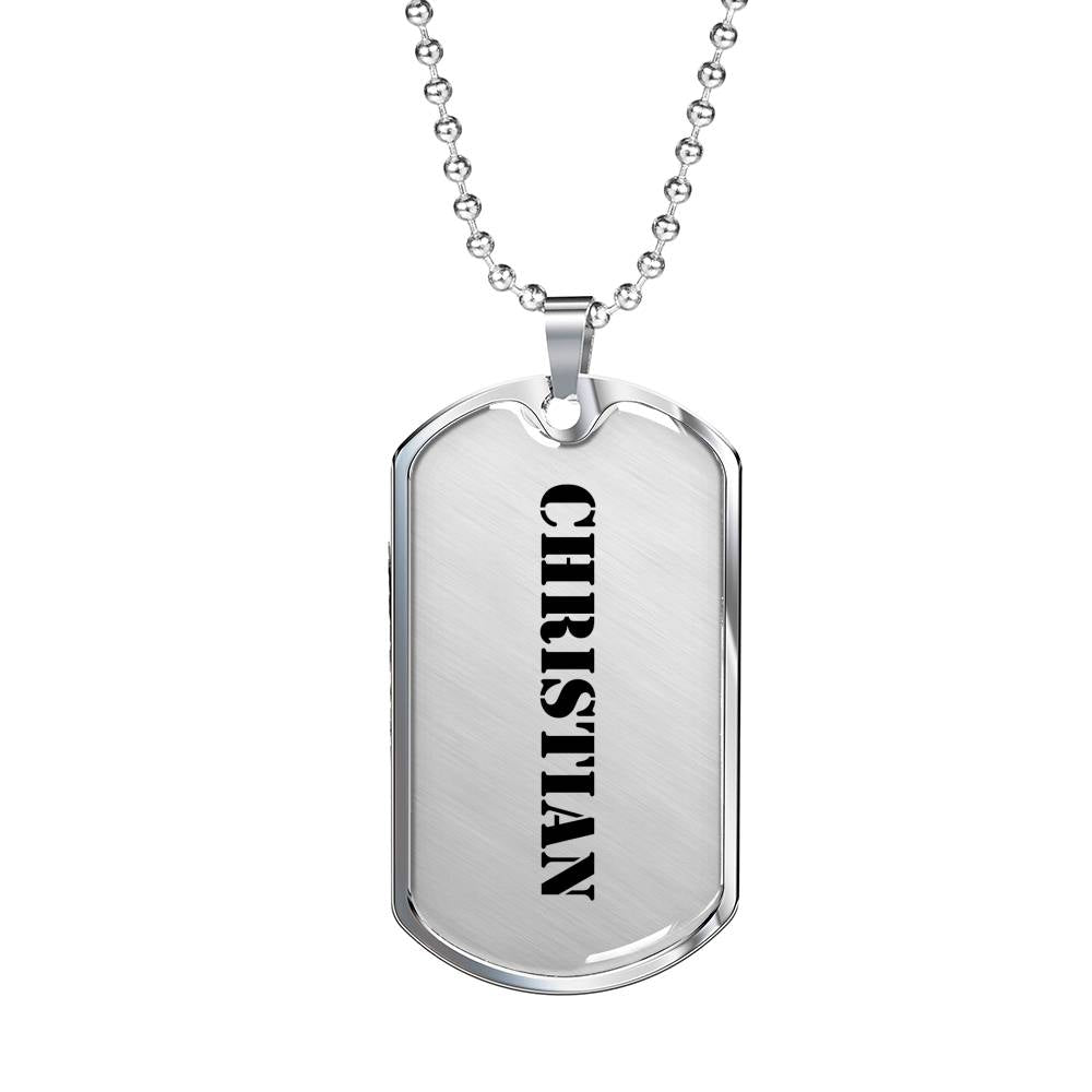 Christian - Luxury Dog Tag Necklace