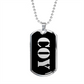 Coy v2 - Luxury Dog Tag Necklace