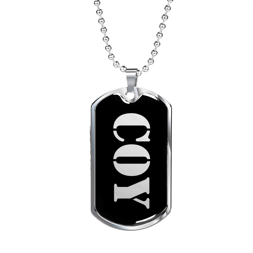 Coy v2 - Luxury Dog Tag Necklace