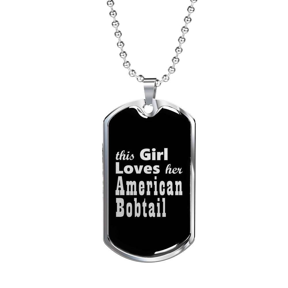 American Bobtail v3 - Luxury Dog Tag Necklace