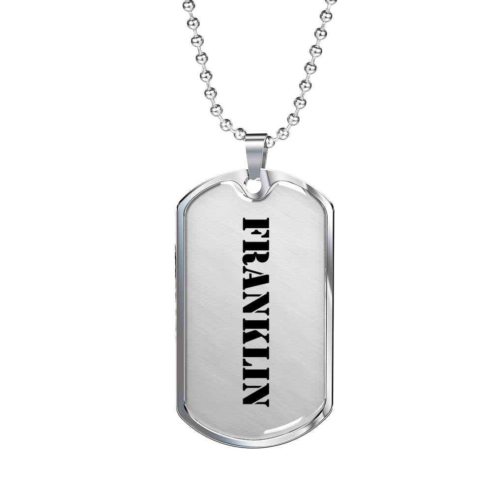 Franklin - Luxury Dog Tag Necklace