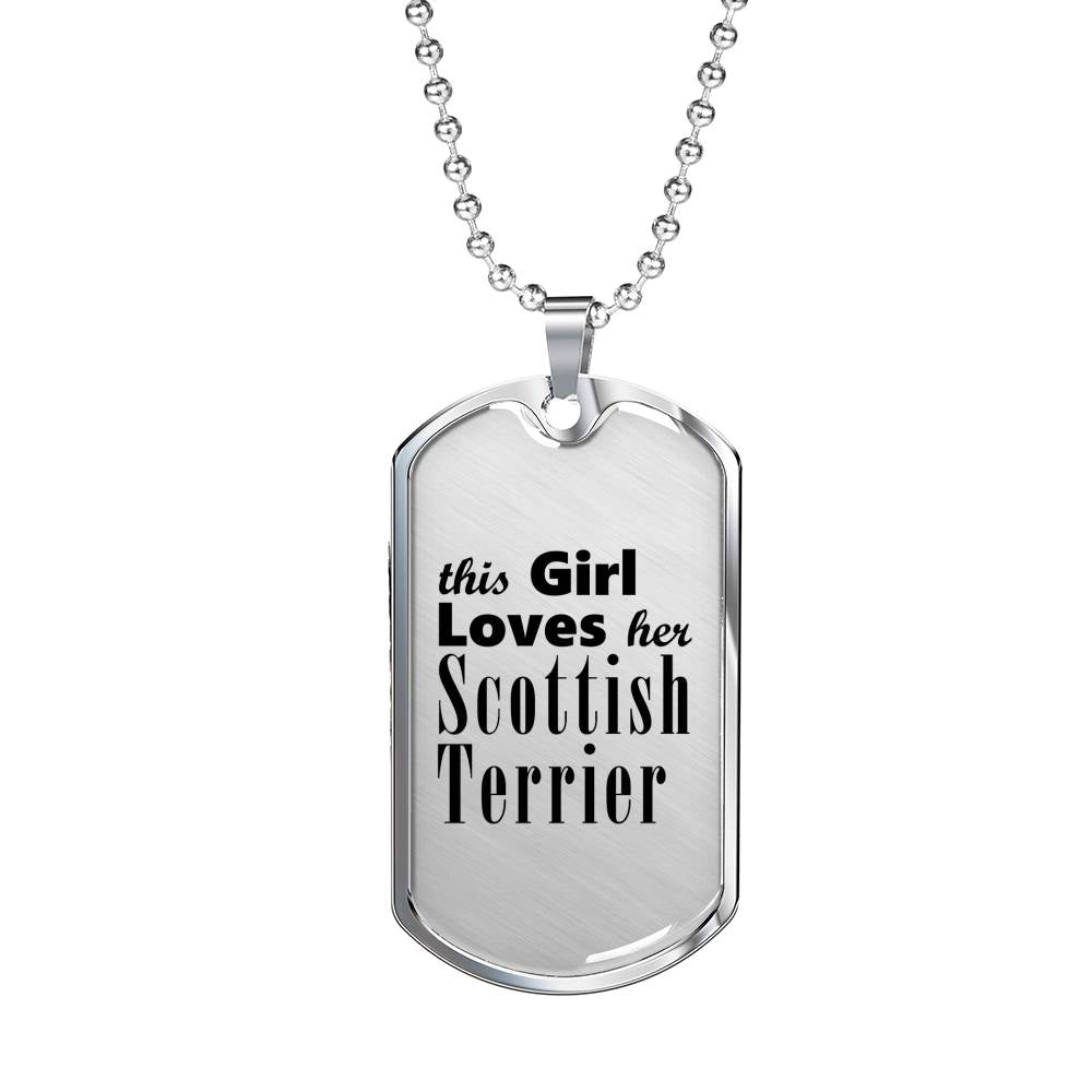 Scottish Terrier - Luxury Dog Tag Necklace