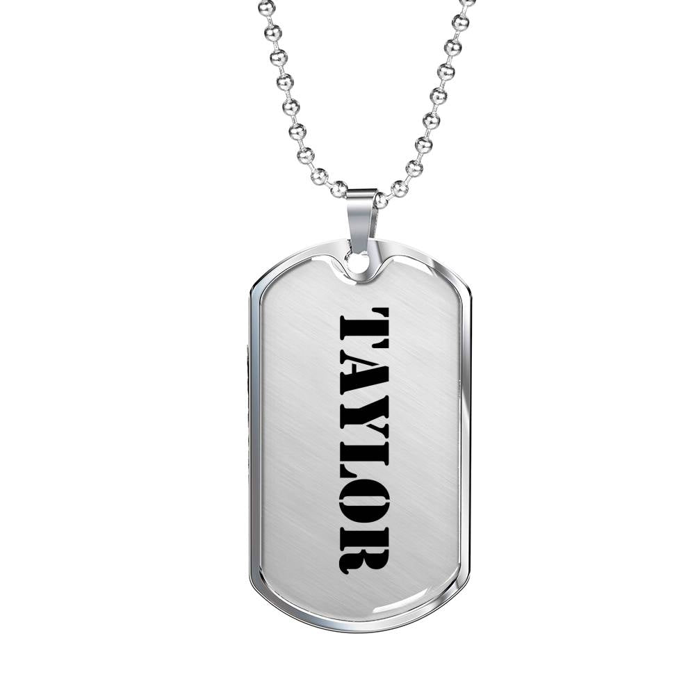 Taylor - Luxury Dog Tag Necklace
