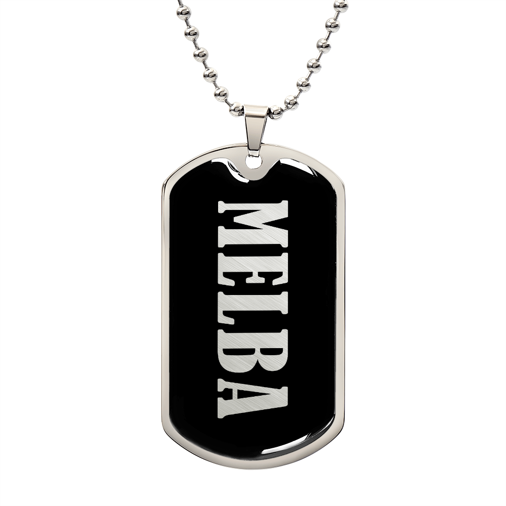 Melba v02 - Luxury Dog Tag Necklace