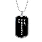 Coast Guardsman's Dad v3 - Luxury Dog Tag Necklace