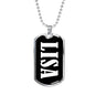 Lisa v02 - Luxury Dog Tag Necklace