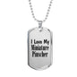 Love My Miniature Pinscher - Luxury Dog Tag Necklace