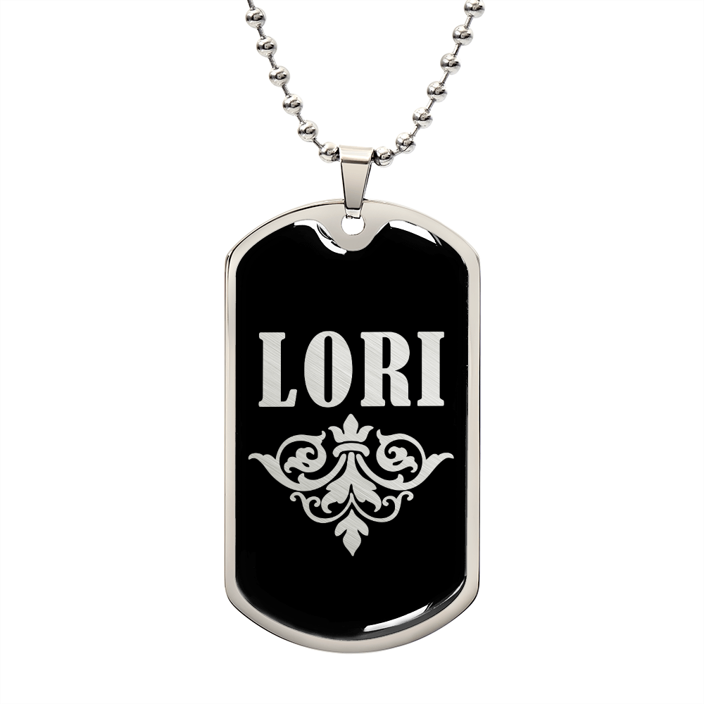 Lori v02a - Luxury Dog Tag Necklace
