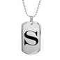 Initial S v1a - Luxury Dog Tag Necklace