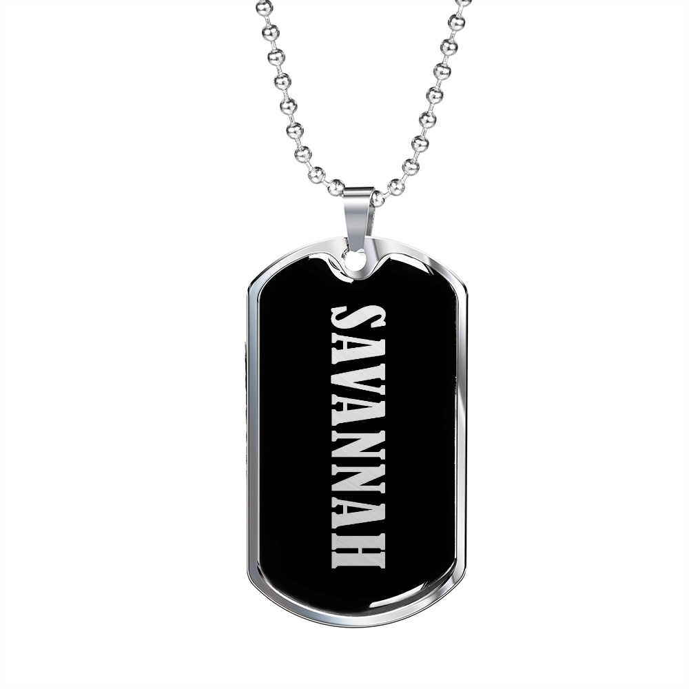 Savannah v02 - Luxury Dog Tag Necklace