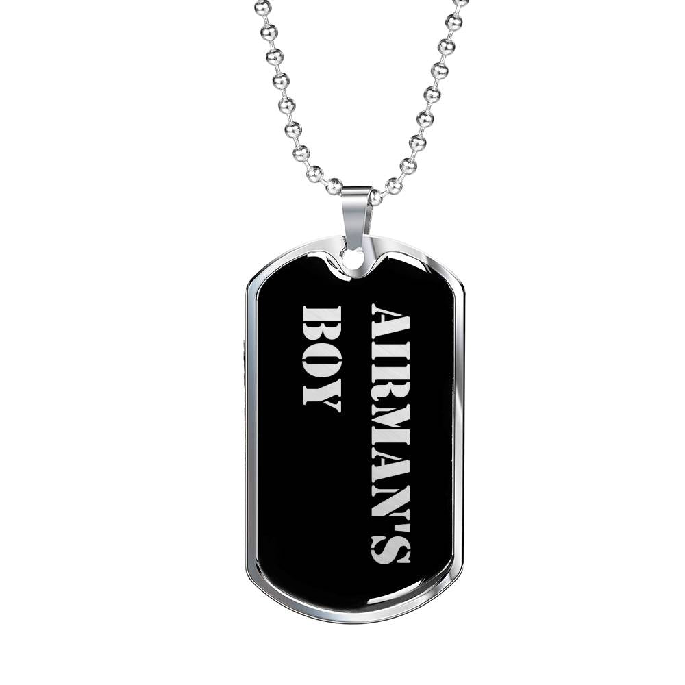 Airman's Boy v2 - Luxury Dog Tag Necklace