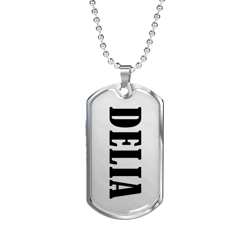 Delia v01 - Luxury Dog Tag Necklace
