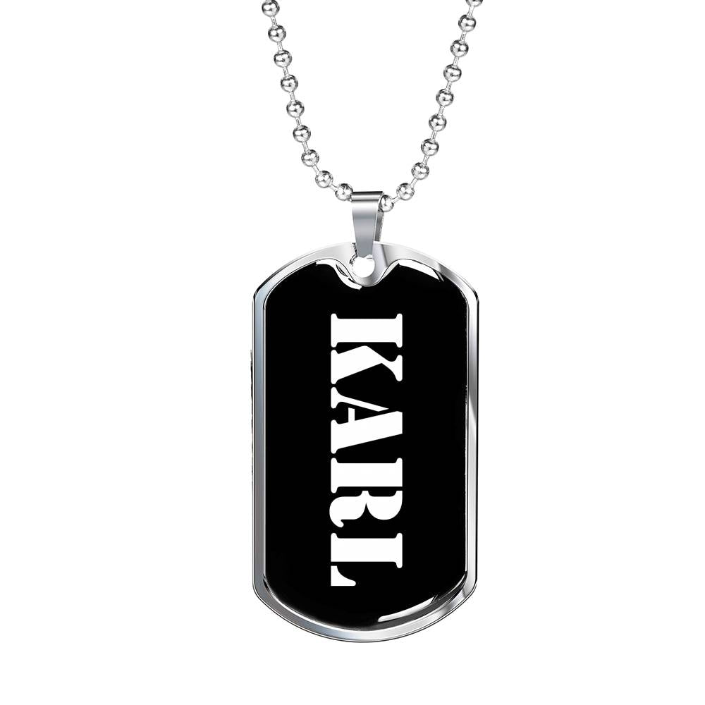 Karl v2 - Luxury Dog Tag Necklace