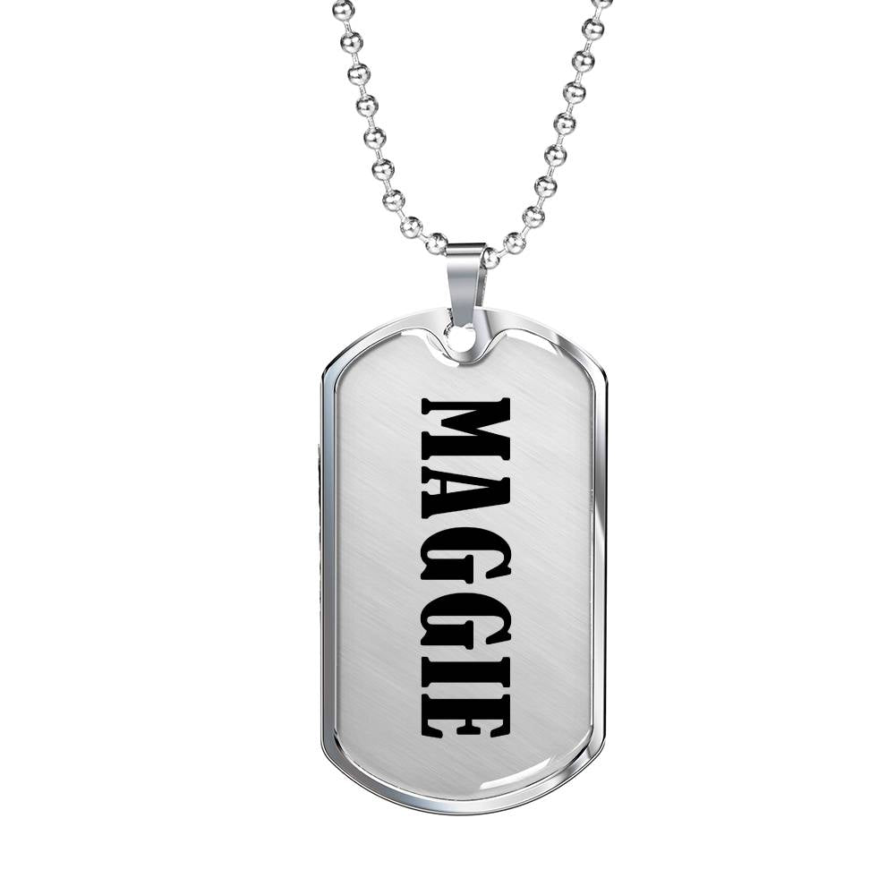 Maggie v01 - Luxury Dog Tag Necklace