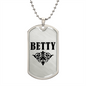 Betty v01a - Luxury Dog Tag Necklace